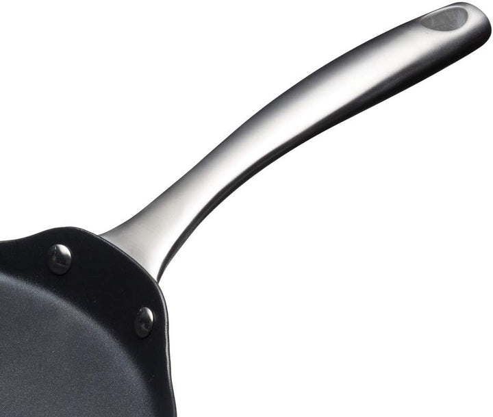 KitchenCraft MasterClass Carbon stahl Antihaft-Induktionspfanne für Crêpes und Pfannkuchen, 24 cm Ei