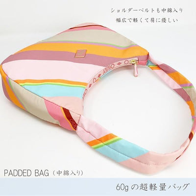 Oilily Heaven Hobo Bag Summer Stripes Misty Rose