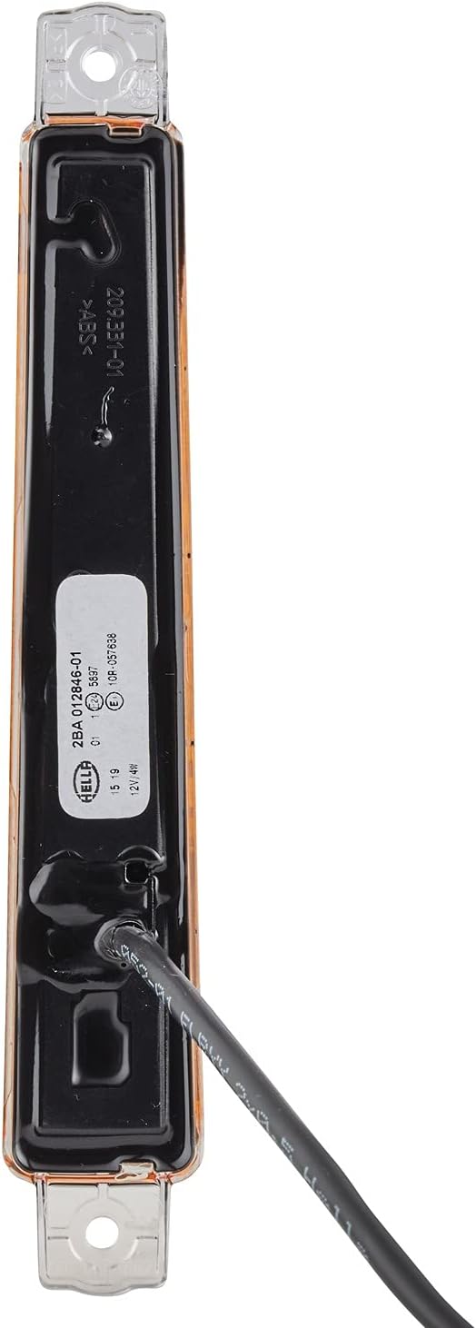 HELLA - Blinkleuchte - LED - 12V - Anbau/geschraubt - Lichtscheibenfarbe: glasklar - Kabel: 400mm -
