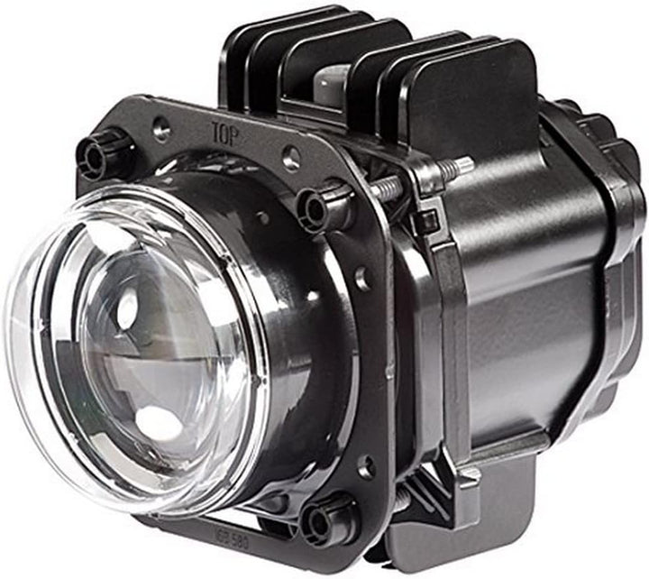 HELLA - LED/DE-Hauptscheinwerfer - 90mm Performance Bi-LED L70 - 12V - rund - Einbau - Stecker: AMP