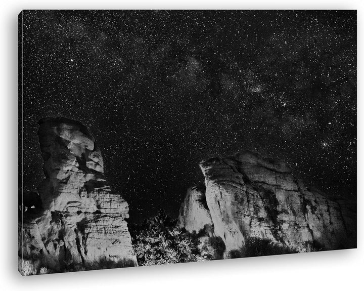 deyoli Sternenhimmel im Grand Canyon Format: 60x40 Effekt: Schwarz/Weiss als Leinwand, Motiv fertig
