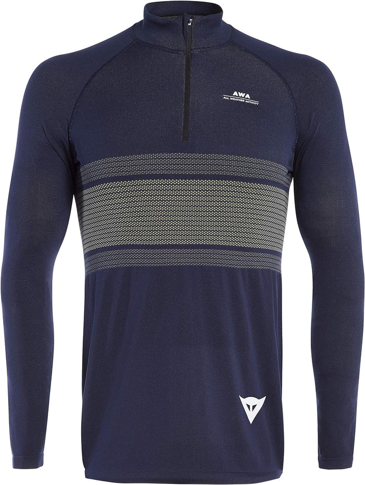 Dainese Herren Awa Zip Jersey 3 Trikot MTB L Black-iris/Hellgelb, L Black-iris/Hellgelb