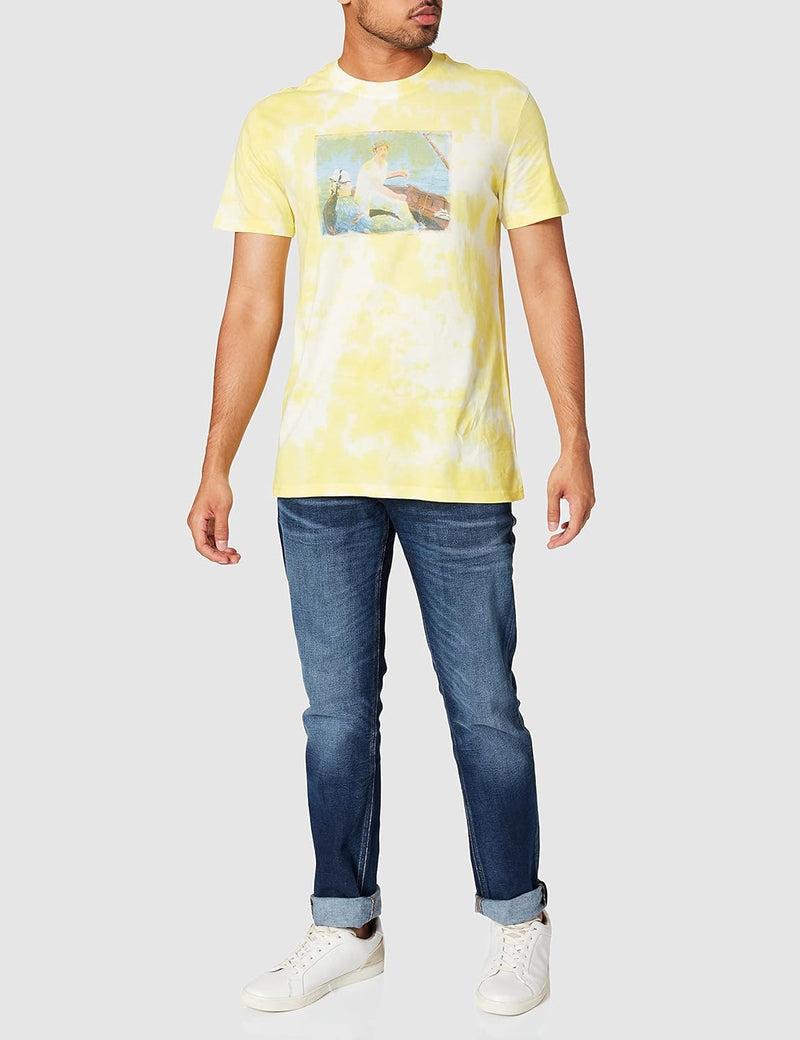 Desigual Herren Ts_feal T-Shirt S Gelb, S Gelb