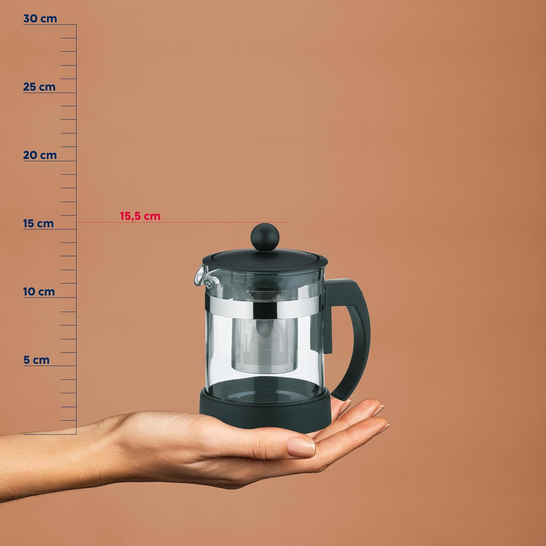 Kela 11457 Teekanne aus Glas mit Edelstahl-Siebeinsatz, 0.7 l, Auron 0,7 L Auron, 0,7 L Auron