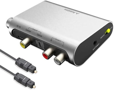 Avantree DAC02 DAC DA Wandler Digital Analog Wandler Audio Konverter, SPDIF Toslink Adapter mit Opti