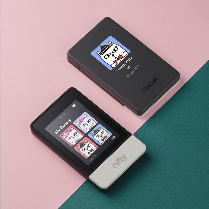 SecuX Nifty – Preisgekrönte All-in-One-NFT- und Krypto-Hardware-Wallet mit einem 2,8-Zoll-Farb-Touch