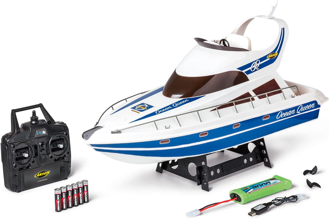 Carson 500108044 Ocean Queen 2.4G 100% RTR - Ferngesteuertes Boot, RC Boot, Ferngesteuertes Boot für