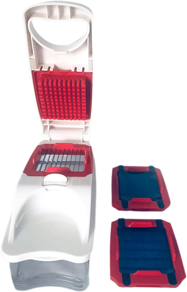Tupperware Super Dicer Gemüseschneider Obstschneider Schneider weiss rot Obst Gemüse Küchenhelfer Re