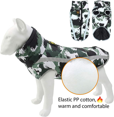 PETCUTE Hundemantel Wasserdicht Hundejacke für Kleine Mittel Grosse Hunde Warme Hundemantel Fleece G