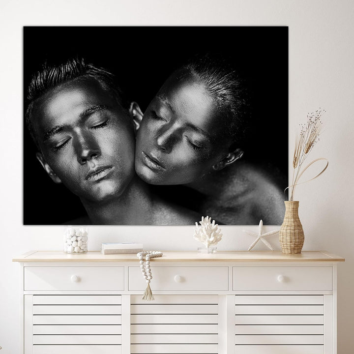 wandmotiv24 Deko Wandbild aus Acrylglas, Grösse 60x45cm, Querformat, sinnliches Paar Foto, Models, S