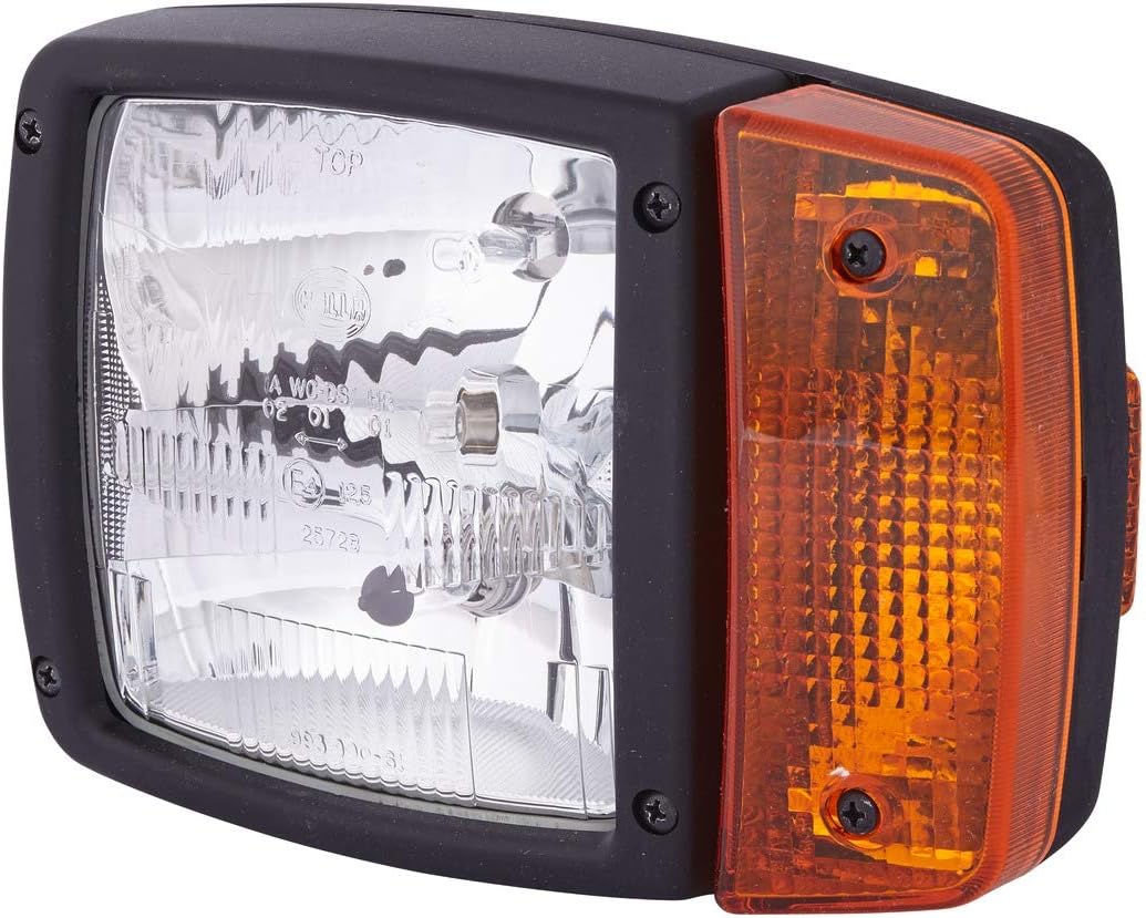 HELLA - Hauptscheinwerfer - 12V - Anbau - Lichtscheibenfarbe: gelb - Stecker: AMP - links - 1SA 996