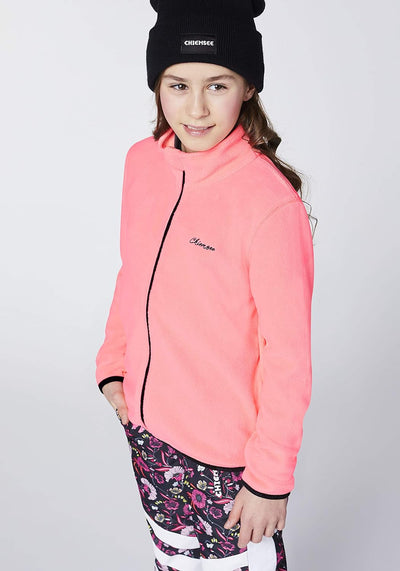 Chiemsee Fleecejacke mit Stehkragen 170/176 Neon Pink