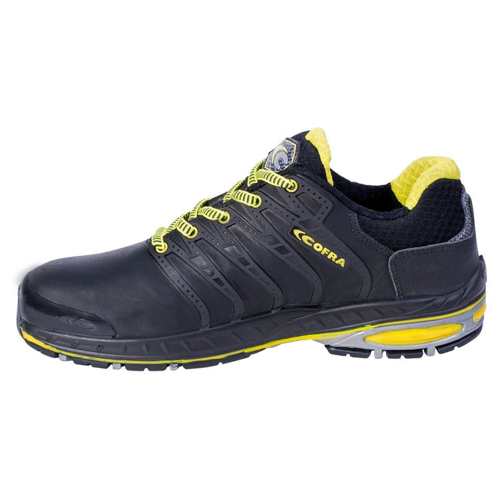 Cofra 19030-000.W40 FOTOFINISH S3 SRC Sicherheitsschuhe, Schwarz/Gelb, Grösse 40 40 EU, 40 EU