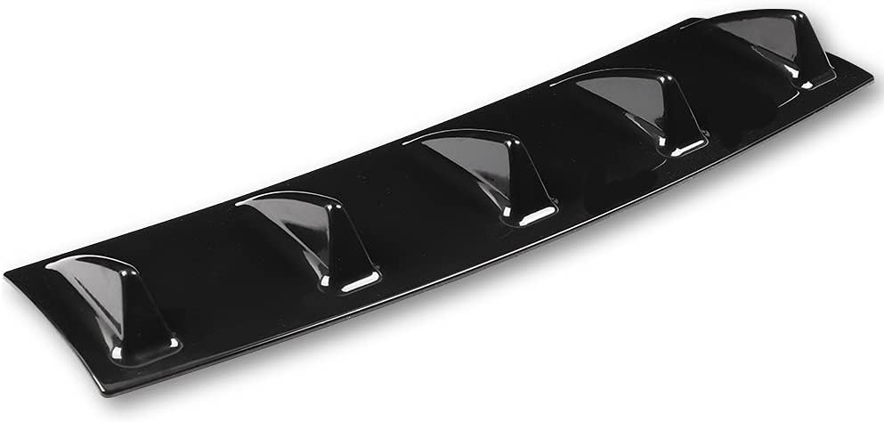 KIMISS Universal Bumper Lippendiffusor Splitter, Auto Heckstossstange Chassis Shark Fin Spoiler Wing
