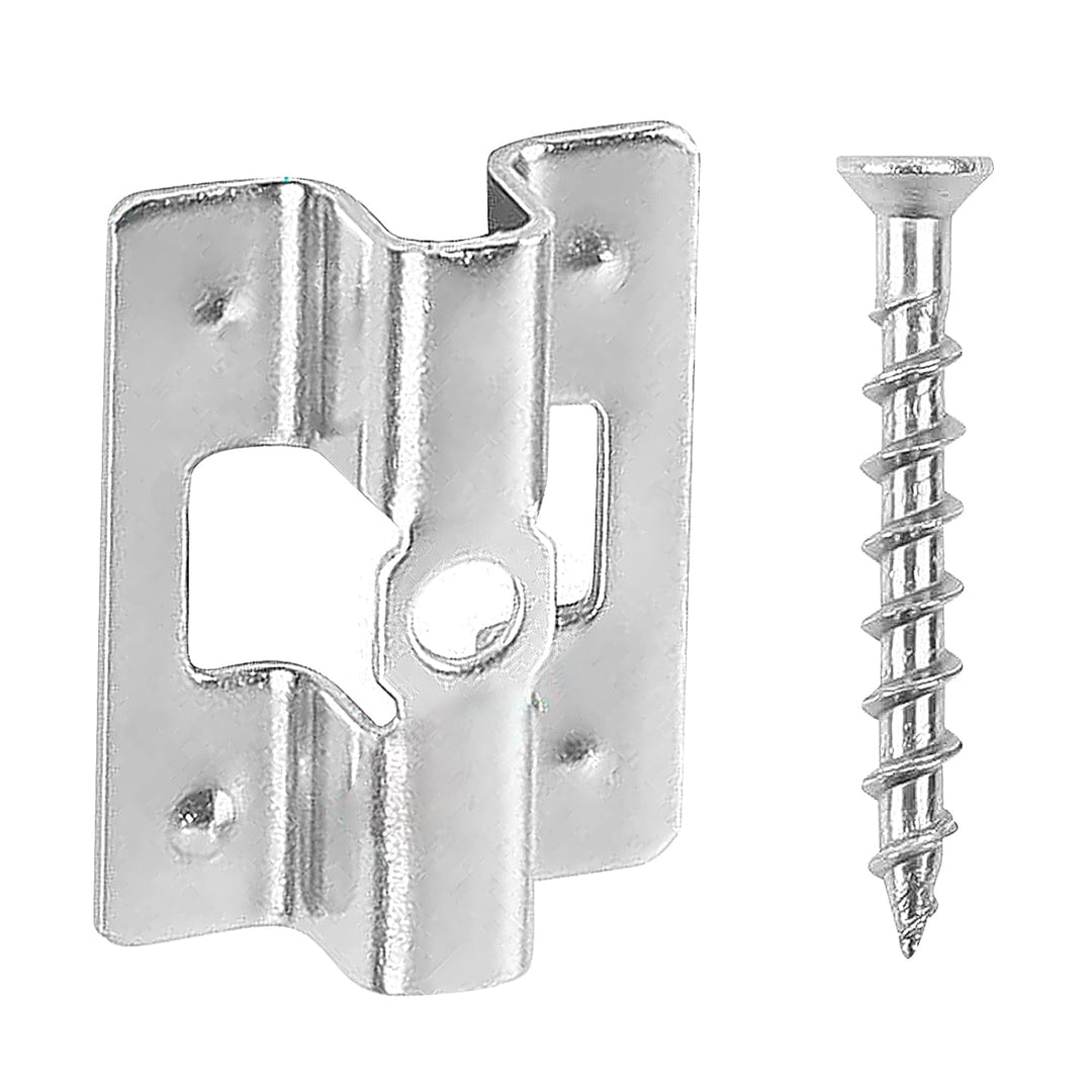 100 Stück Terrassenclips Edelstahl mit Schrauben,WPC Clips Edelstahl Terrassenclips Clips 6-9 mm WPC