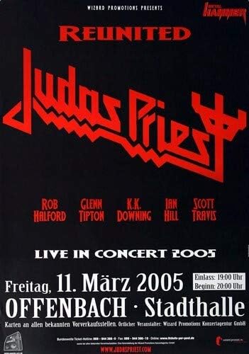 Judas Priest - Reunited, Frankfurt 2005 » Konzertplakat/Premium Poster | Live Konzert Veranstaltung