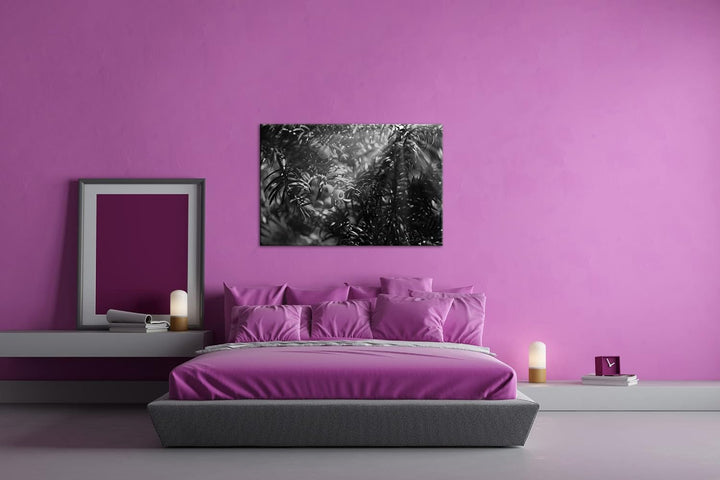 deyoli Eibe mit Früchten Effekt: Schwarz&Weiss Format: 80x60 als Leinwandbild, Motiv fertig gerahmt
