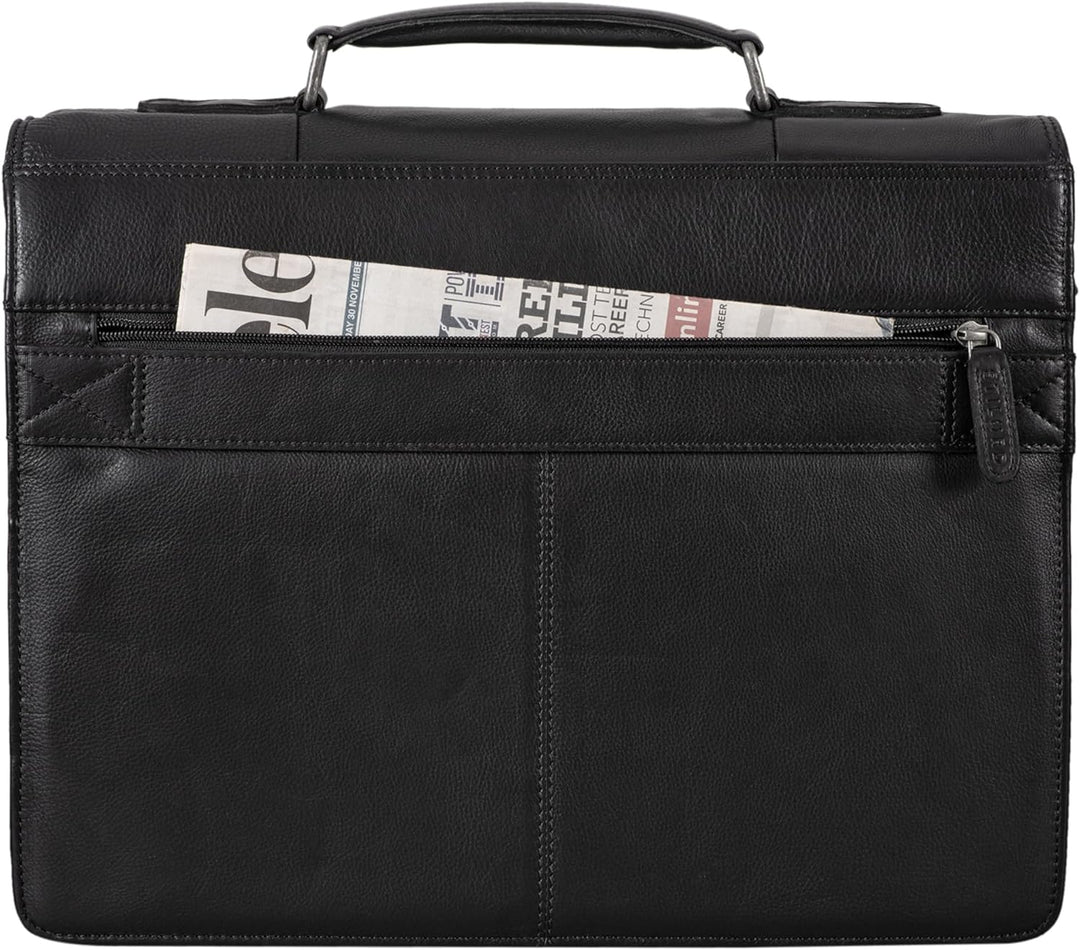 STILORD 'Havanna' Leder Businesstasche A4 Gross Klassische Aktentasche Arbeitstasche Abnehmbarer Sch