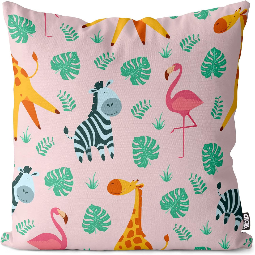 VOID Afrika Tiere Palmen Kissenbezug Kissenhülle Sofakissen Kissen Deko Outdoor-Kissen Dekokissen, K