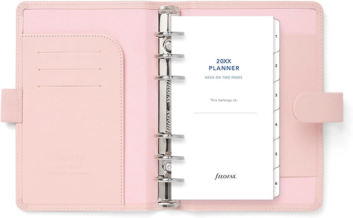 Filofax Persönlicher Saffiano-Organizer - Rouge blush, blush