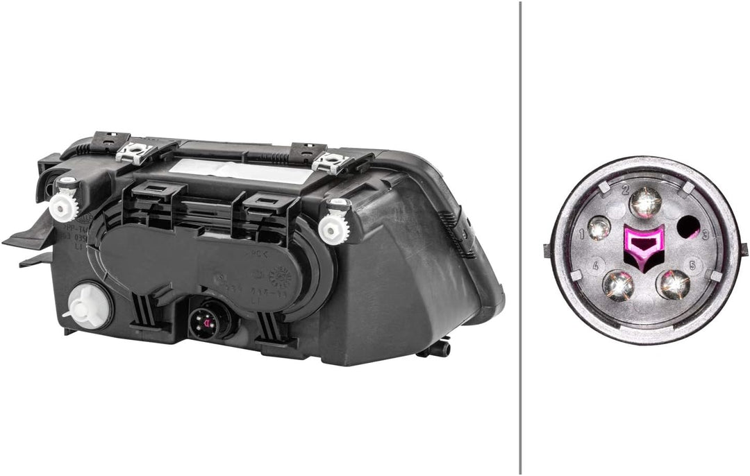 HELLA 1AF 963 030-291 FF/Halogen-Hauptscheinwerfer - links - für u.a. Audi A3 (8L1) Links (Fahrersei