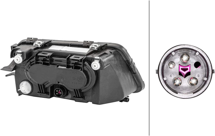 HELLA 1AF 963 030-291 FF/Halogen-Hauptscheinwerfer - links - für u.a. Audi A3 (8L1) Links (Fahrersei