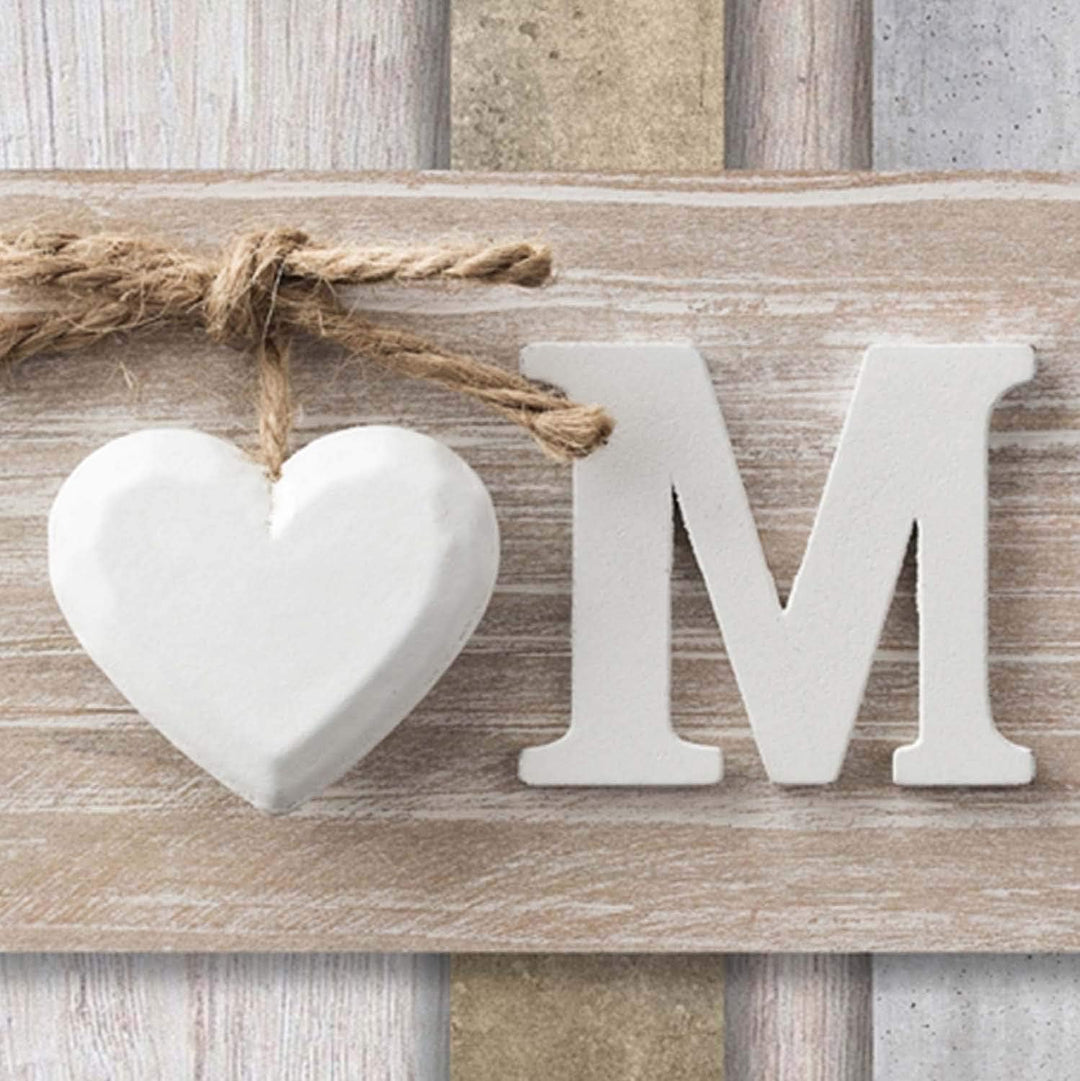 Feeby Vlies Leinwandbild Shabby Chic Rustikale Illusion Herz Holz 120x80 cm Wand Bild Kunstdruck Dek