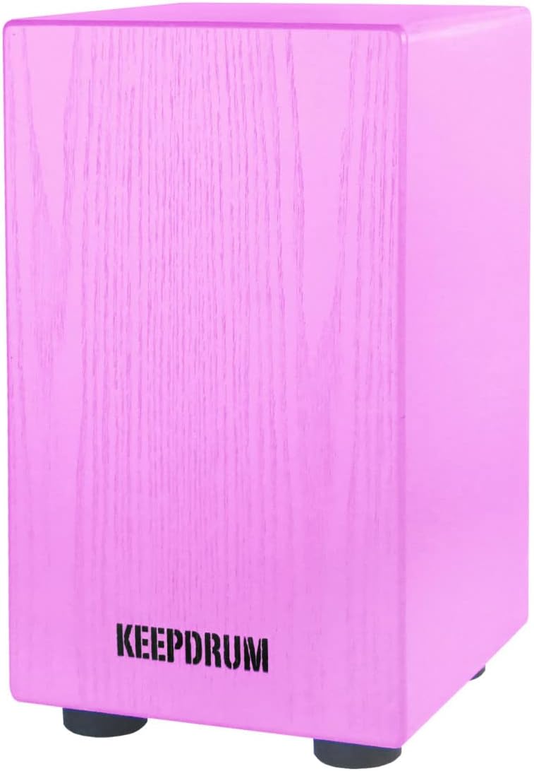 keepdrum DC1M PK Junior Cajon Rosa Pink + Sitzpad Pink Cajon Pink + Pad Pink, Cajon Pink + Pad Pink