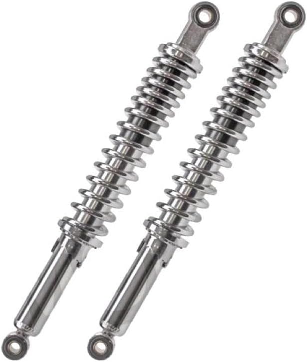 Stossdämpfer Federbein Set 395 mm Chrom RUIKAI - Mofa Moped Mokick KKR