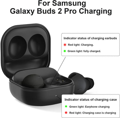 Kabellose Ladecase für Samsung Galaxy Buds 2 Pro, Ersatz Wireless & Wired Charger Case für Galaxy Bu