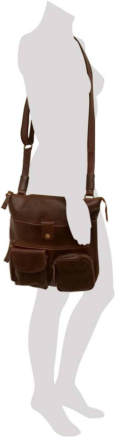 Greenburry Billy the Kid Nasty Cowboys Shoulderbag Colby M497 Leder Schultertasche für Damen nut-bro