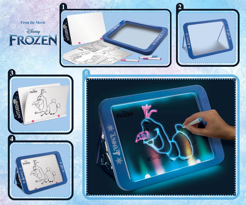 Lisciani Giochi 92949 Frozen Magic Led Board, Mehrfarbig