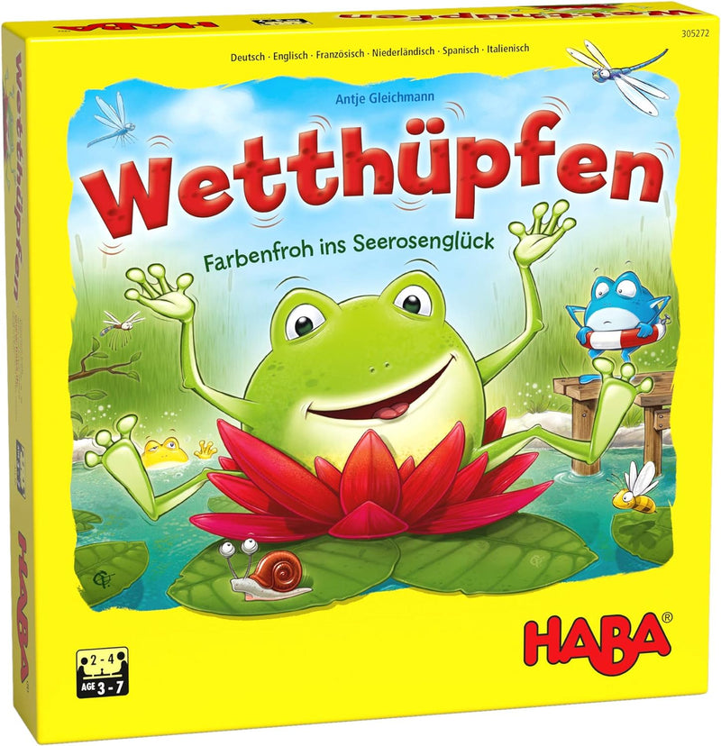 Haba 4321 - Hoppe Reiter Pferdestarkes Wettlaufspiel, für 2-4 Spieler von 3-12 Jahren & 305272 - Wet