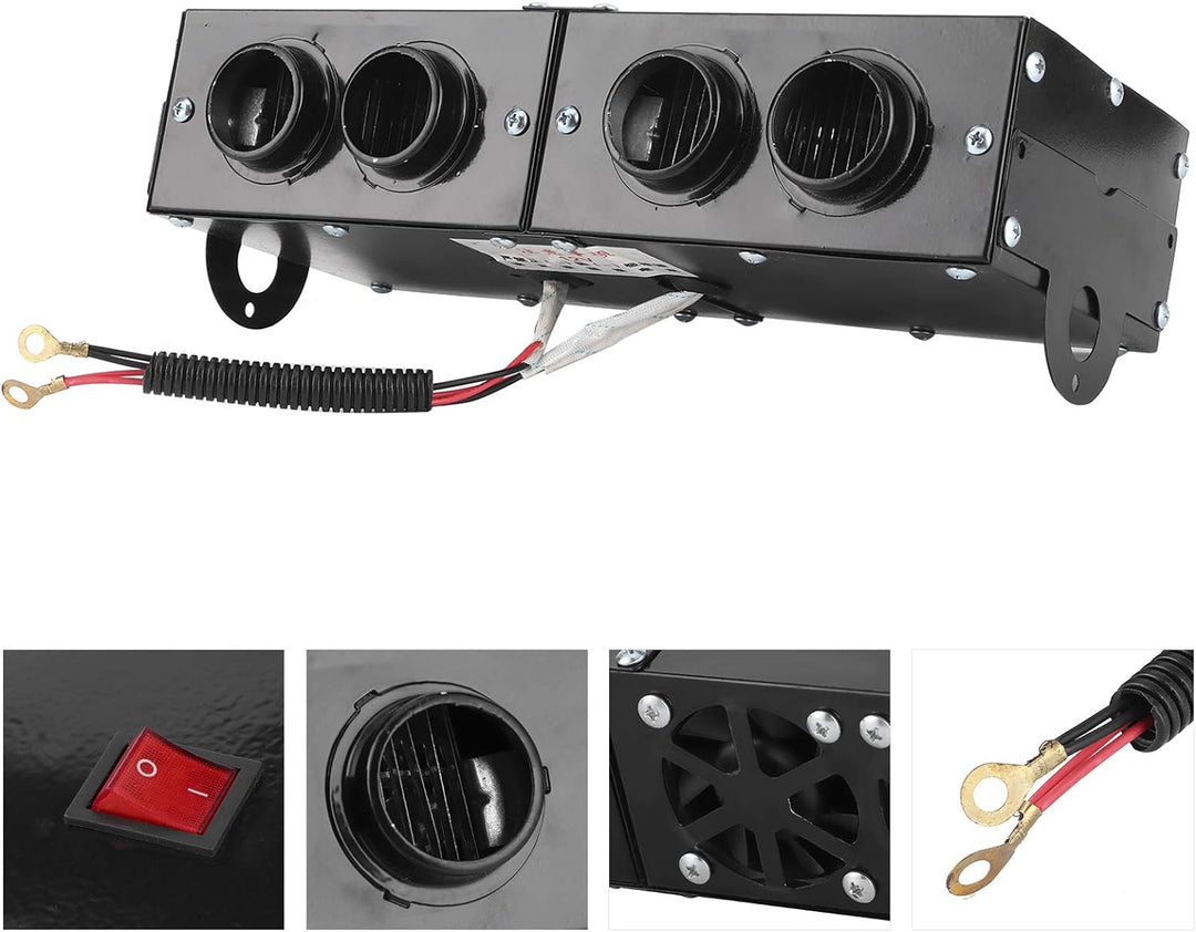 Auto Heizung 12v, 12v Defogger Auto 4 Loch Heizlüfter 12V Defroster Defogger 150W / 300W einstellbar