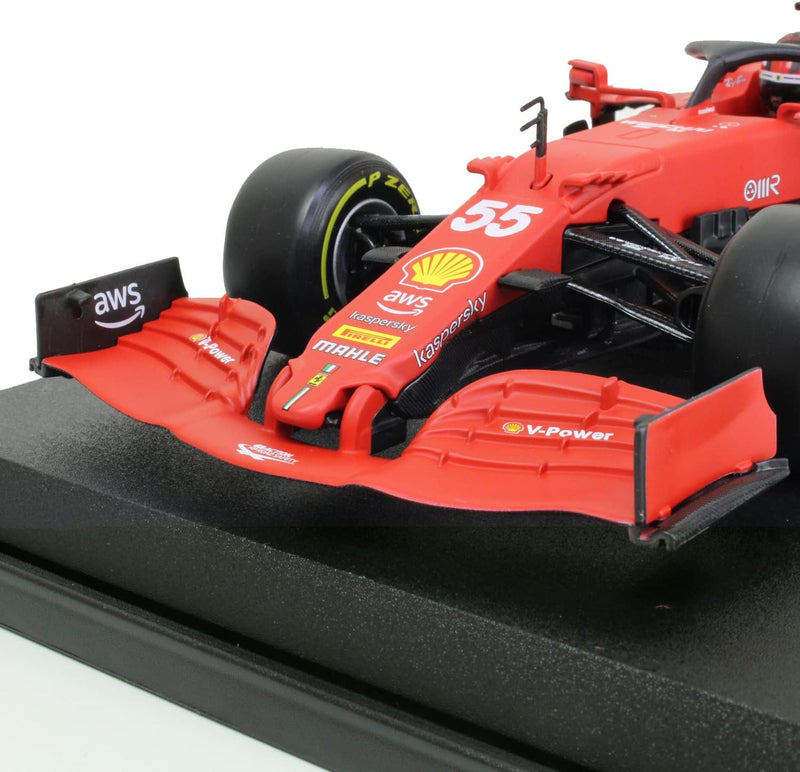 Bburago Maistro B18-16809S 1:18 F1 2021 SF21 Ferrari SAINZ, farblich Sortiert