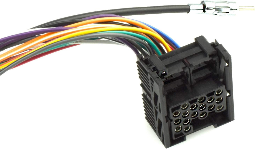 17-pin/runde Pins Verlängerungskabel 6,5m kompatibel mit BMW 3 E46, 5 E39, X5 E53 ca. 1995-2001 (ink