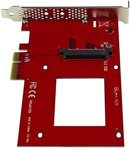 StarTech.com U.2 auf PCIe Adapter für 2,5" U.2 NVMe SSD - SFF 8639 - 4x PCI Express 3.0 - NVMe PCIe