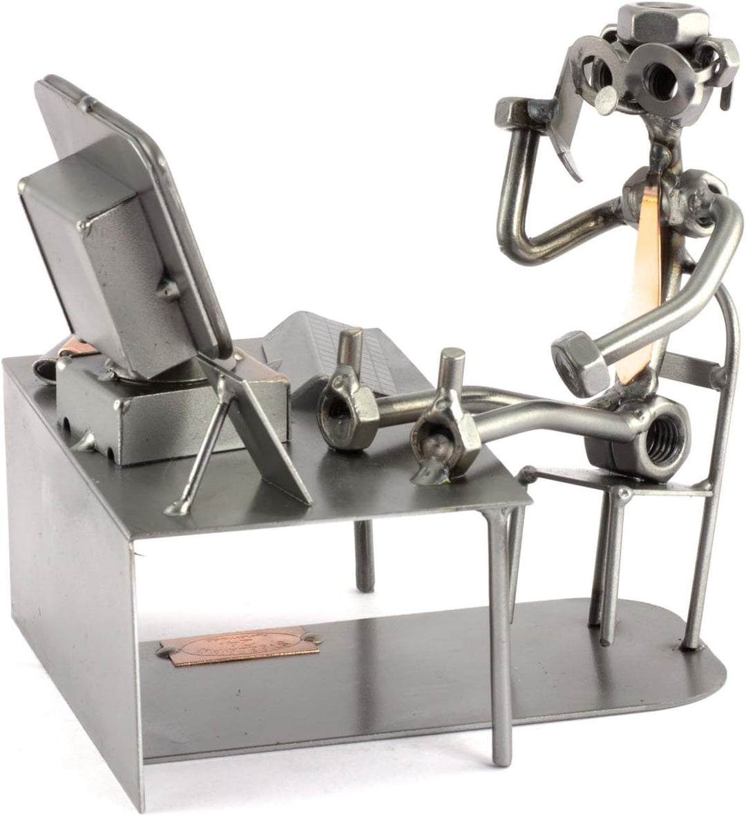 Steelman24 I Schraubenmännchen PC-Pause I Made in Germany I Handarbeit I Geschenkidee I Stahlfigur I