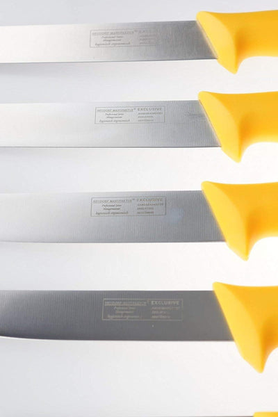Neudorf Manufaktur Metzgermeister Fleischermesser Metzgermesser Set in Profiqualität 5-teilig/Edelst