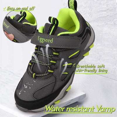 UOVO Turnschuhe Jungen Wasserdicht Wanderschuhe Sneakers Kinder Trekking Schuhe Outdoor Sportschuhe