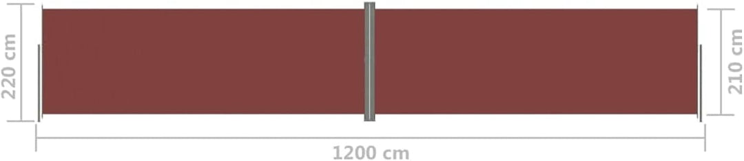 Tidyard Ausziehbare Seitenmarkise, Sichtschutz, Windschutz, Wasserdicht, Sonnenschutz, Markise für B