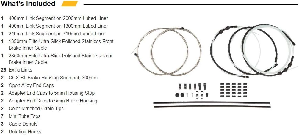 Jagwire rck703 Kabelset und Gaines Unisex Erwachsene, Rot, Rot