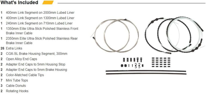 Jagwire rck703 Kabelset und Gaines Unisex Erwachsene, Rot, Rot