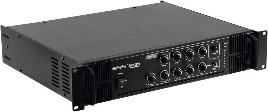 OMNITRONIC MP-120 ELA-Mischverstärker | ELA-Mono-Mischverstärker, 120 Watt