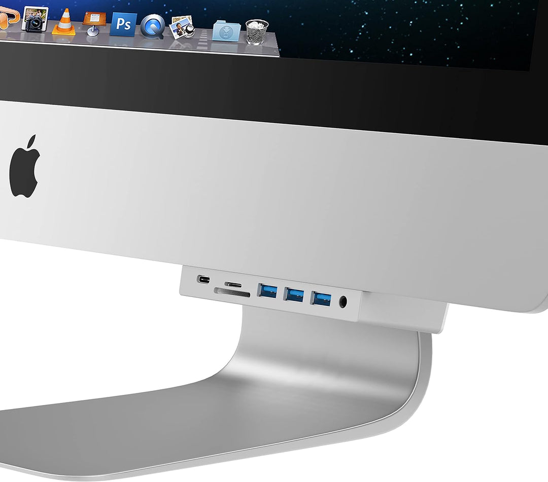 SABRENT iMac USB C Hub aktiv 3.2 Gen1 mit netzteil, 4K HDMI, 3.2 Gen2 Port + 3 USB 3.2 gen1, SD/Micr