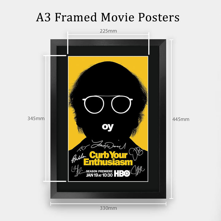 HWC Trading A3 FR Curb Your Enthusiasm Larry David Geschenke gedruckt Autogramm Bild für TV-Fanartik