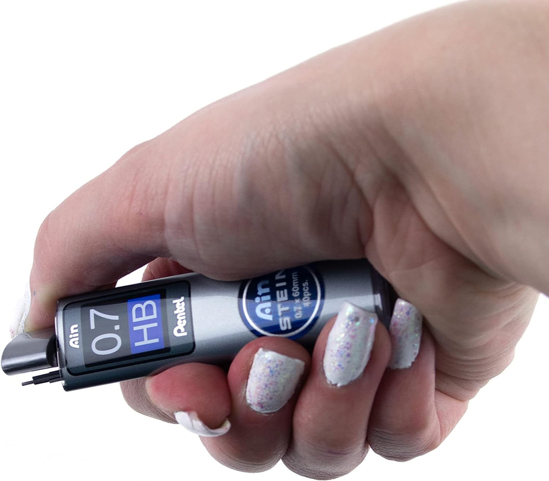 Pentel C277-HBO Ain Stein Feinmine, Strichstärke 0.7 mm, Härtegrad HB, 40 Minen je Dose, HB