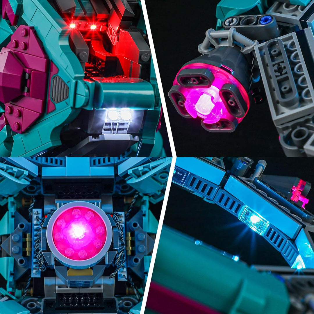 BRIKSMAX 77013 Led Licht für Lego Flucht vor dem Jagdflugzeug - Compatible with Lego Disney Baustein