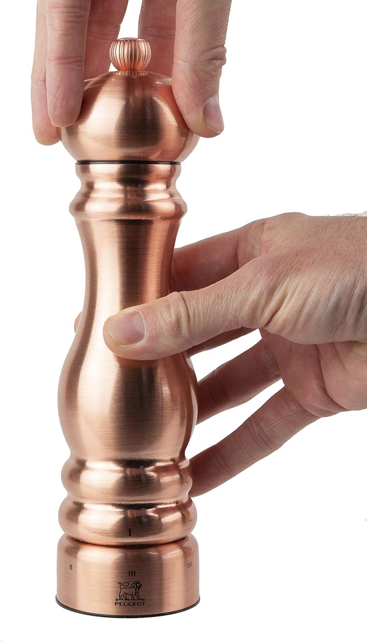 PEUGEOT - Pfeffermühle Paris Chef u‘Select 22 cm + Pfeffer - Aus Edelstahl - 6 voreingestellte Mahlg