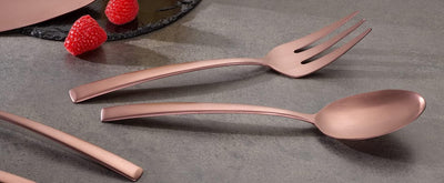 Echtwerk Tafelbesteck "Avelino", PVD bronze mattiert, 68-teilig, für 12 Personen, Edelstahl 18/10, B